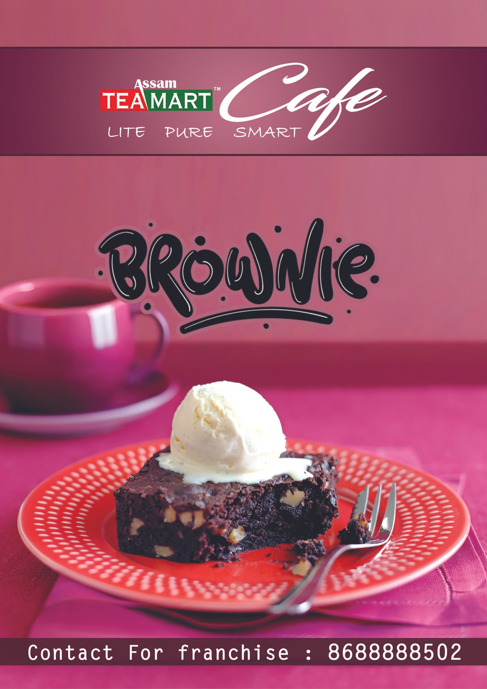 Assam Tea mart cafe Brownie