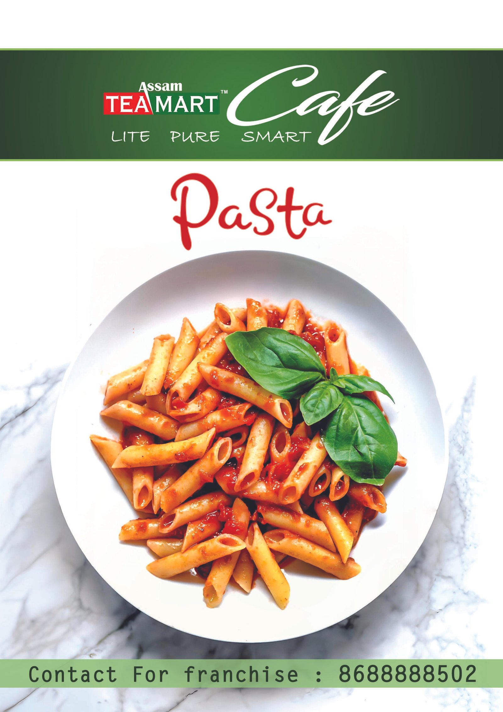 Assam Tea mart cafe pasta